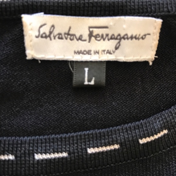 Salvatore Ferrangamo M black sweater twinset EUC - Picture 13 of 13